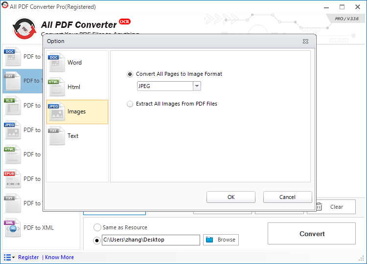 Screenshot of All PDF Converter v3.5.6