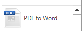 PDF-to-Word conversion option