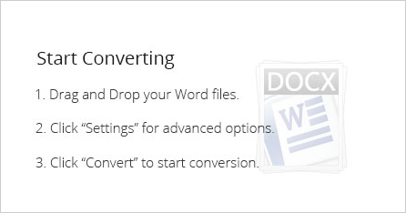 Add PDF files by drag and drop.