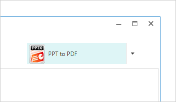 Choose PPT to PDF option.