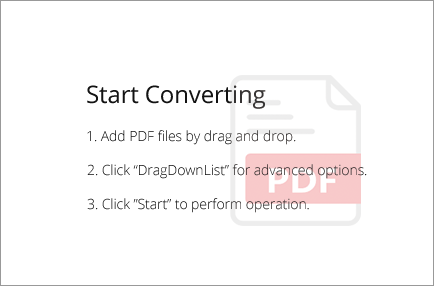 Workspace of All PDF Converter Pro where files are dragged and dropped.