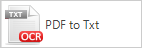 image-based PDF to TXT conversion type