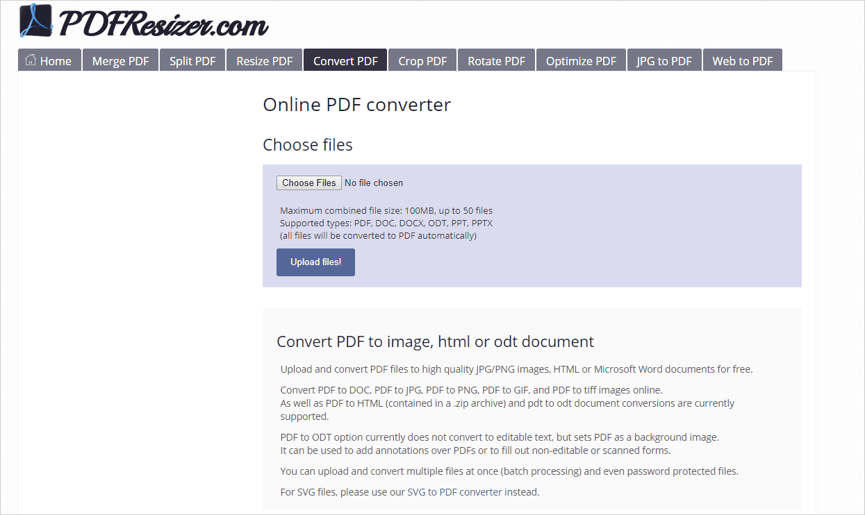"pdfresizer.com"site.