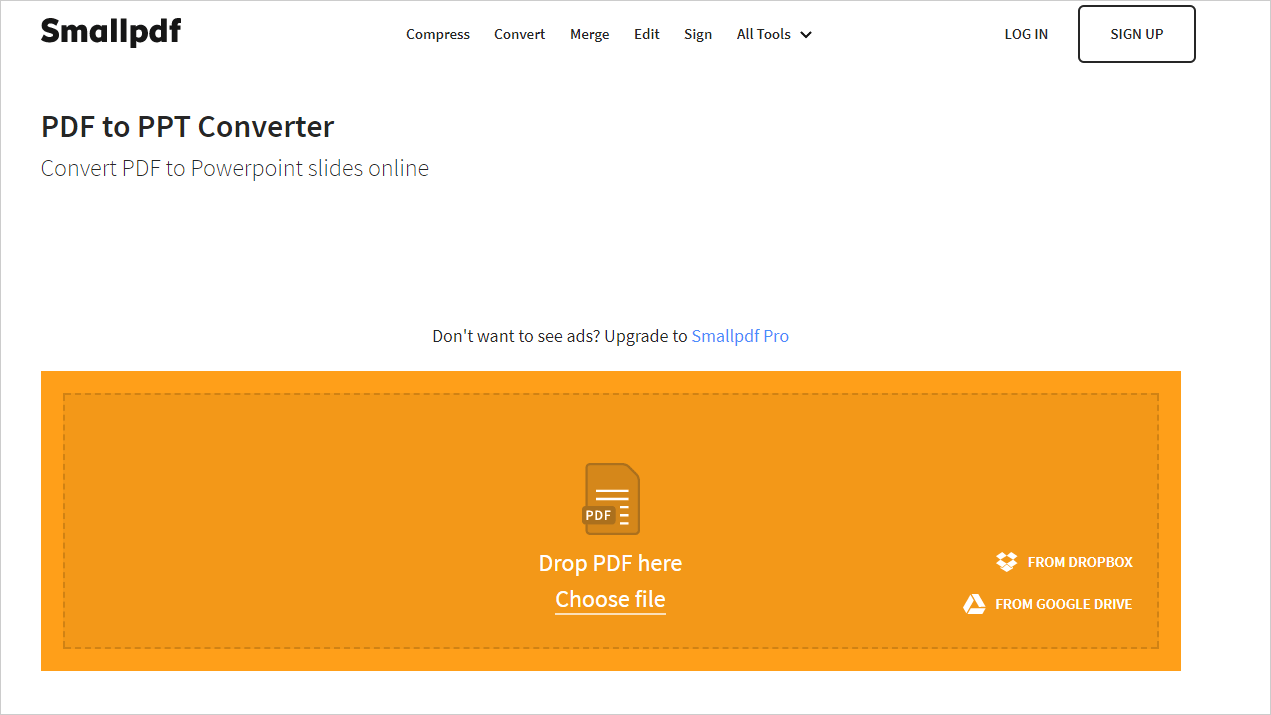 "smallpdf.com" site.
