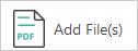 "Add File(s)" button of PDFtoTXT Converter
