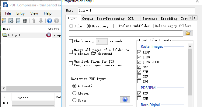 Build entry and open file.