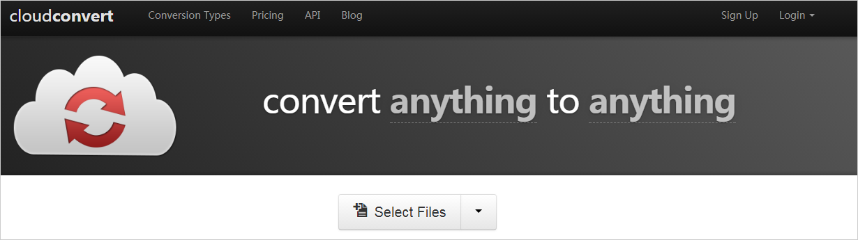 "cloudconvert.com" site.
