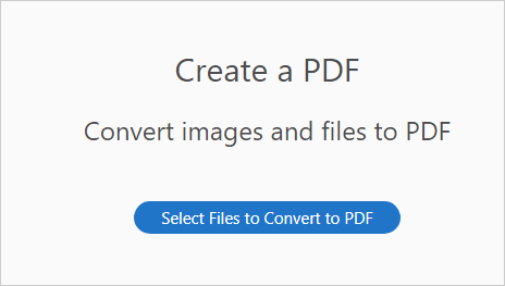 "Select Files to Convert to PDFF" option of Adobe Reader.