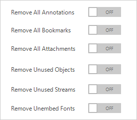 Options on "Elements" tab.