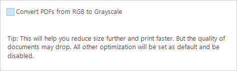 Option on "Grayscale" tab.