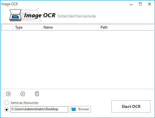 "image OCR" dialog