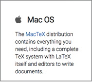 Descrioption of "Mac Tex".