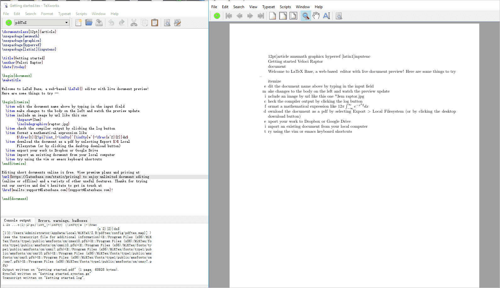 The PDF to LaTeX conversion is done.