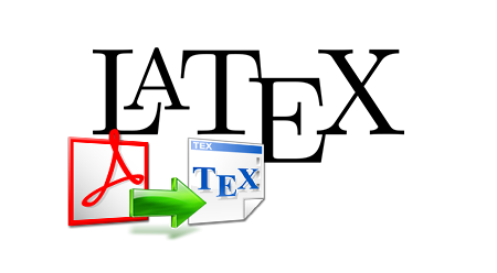 Convert PDF files to Latex files.