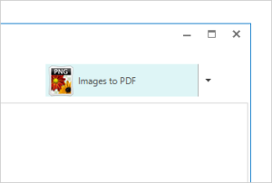 Set option to convert images to pdf file.