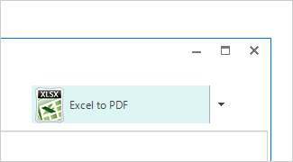 Select toi convert Excel to PDF.