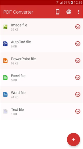 Interface of PDF Converter Ultimate.