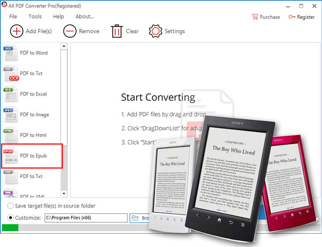 pdf to epub software