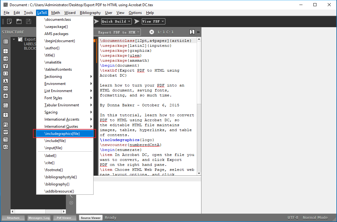 texmaker pdf viewer log file not found