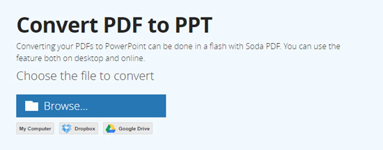 sodapdf, convert pdf to ppt