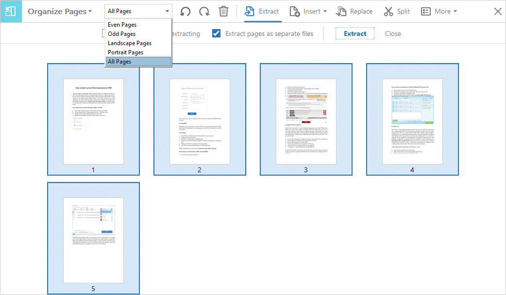 How to Split Pages in PDF