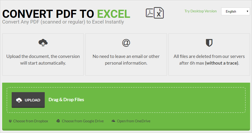 This is the site "pdftoexcel.com".