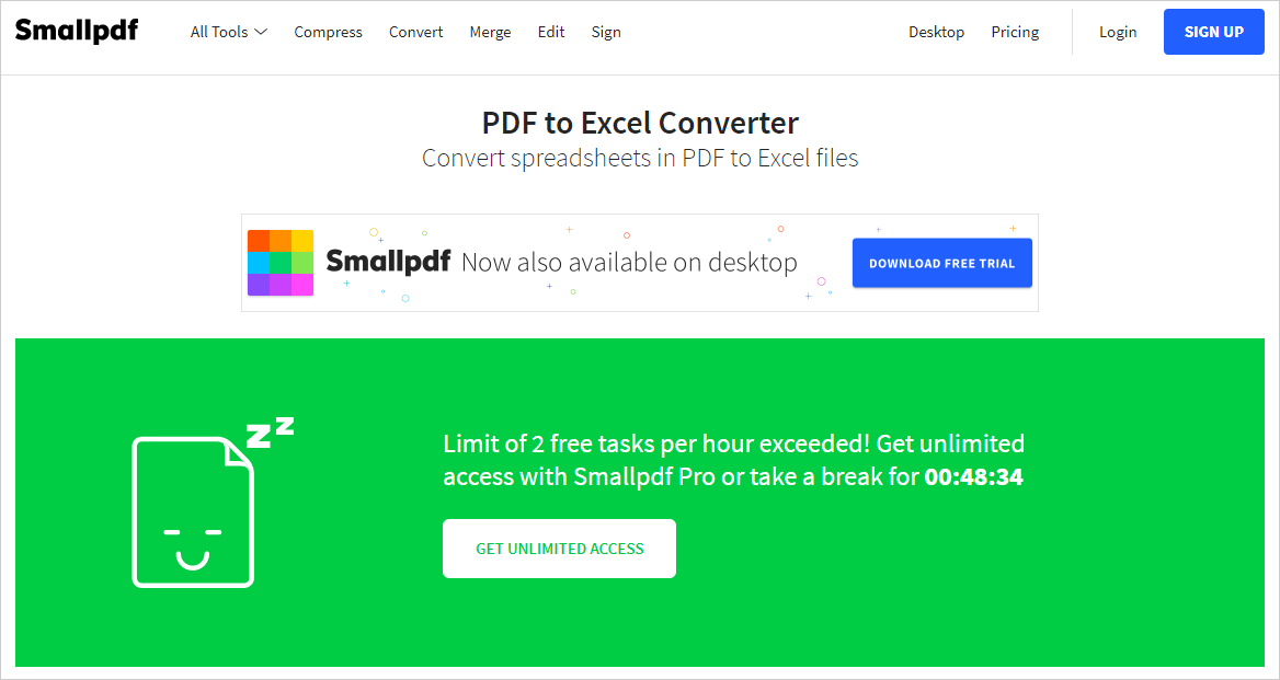 This is the site "smallpdf.com".