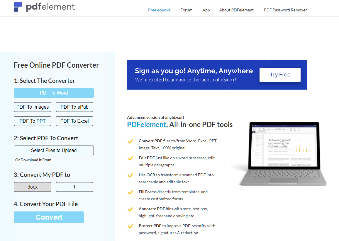 This is the site "anypdftools.com".
