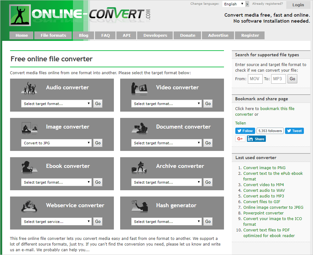 This is the site "online-convert.com".